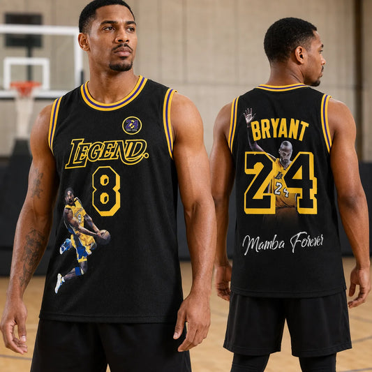Mamba Forever #8 #24  Basketball Tribute Jersey