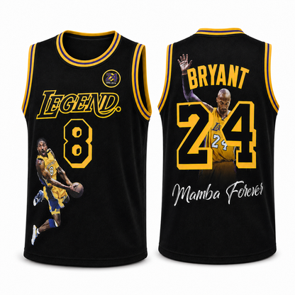 Mamba Forever #8 #24  Basketball Tribute Jersey