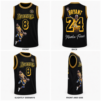 Mamba Forever #8 #24  Basketball Tribute Jersey